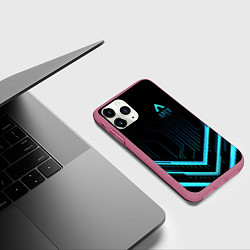 Чехол iPhone 11 Pro матовый Apex Legends, цвет: 3D-малиновый — фото 2