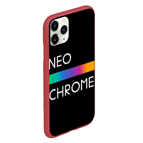 Чехол iPhone 11 Pro матовый NEO CHROME / 3D-Красный – фото 2