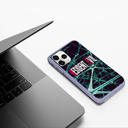 Чехол iPhone 11 Pro матовый Resident Evil - Обитель зла, цвет: 3D-светло-сиреневый — фото 2