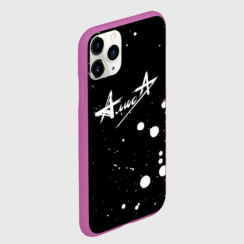 Чехол iPhone 11 Pro матовый АлисА / 3D-Фиолетовый – фото 2