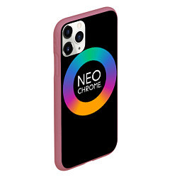 Чехол iPhone 11 Pro матовый NEO CHROME, цвет: 3D-малиновый — фото 2