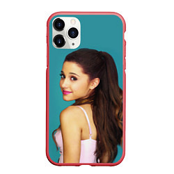 Чехол iPhone 11 Pro матовый Ariana Grande Ариана Гранде, цвет: 3D-красный