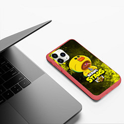 Чехол iPhone 11 Pro матовый Brawl Stars SALLY LEON, цвет: 3D-красный — фото 2