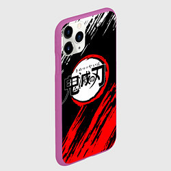 Чехол iPhone 11 Pro матовый KIMETSU NO YAIBA, цвет: 3D-фиолетовый — фото 2