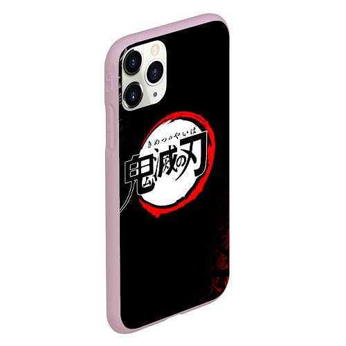 Чехол iPhone 11 Pro матовый KIMETSU NO YAIBA / 3D-Розовый – фото 2