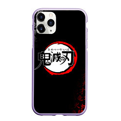 Чехол iPhone 11 Pro матовый KIMETSU NO YAIBA, цвет: 3D-светло-сиреневый