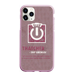 Чехол iPhone 11 Pro матовый Thatcher, цвет: 3D-розовый