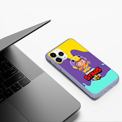 Чехол iPhone 11 Pro матовый BRAWL STARS BEA, цвет: 3D-светло-сиреневый — фото 2