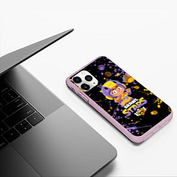 Чехол iPhone 11 Pro матовый BRAWL STARS BEA, цвет: 3D-розовый — фото 2