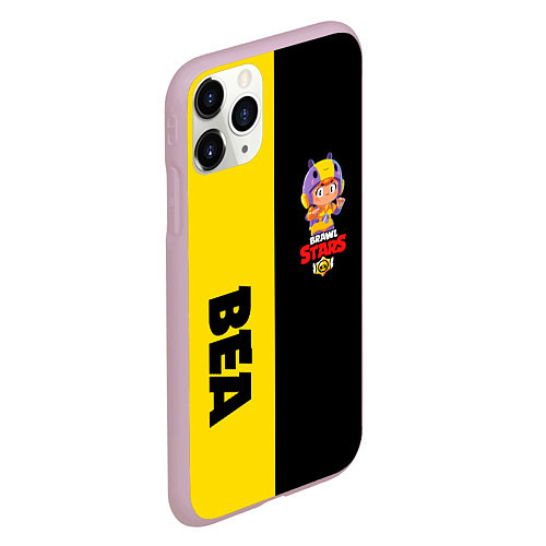 Чехол iPhone 11 Pro матовый BRAWL STARS BEA / 3D-Розовый – фото 2