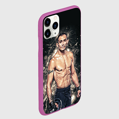 Чехол iPhone 11 Pro матовый Тони Фергюсон / 3D-Фиолетовый – фото 2
