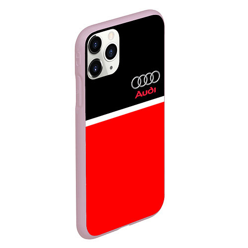 Чехол iPhone 11 Pro матовый AUDI SPORT / 3D-Розовый – фото 2