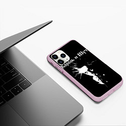 Чехол iPhone 11 Pro матовый Король и Шут Анархия спина, цвет: 3D-розовый — фото 2