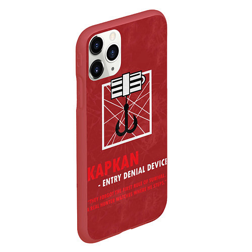 Чехол iPhone 11 Pro матовый Kapkan R6s / 3D-Красный – фото 2