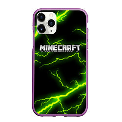 Чехол iPhone 11 Pro матовый MINECRAFT STORM