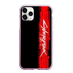 Чехол iPhone 11 Pro матовый CYBERPUNK 2077, цвет: 3D-розовый