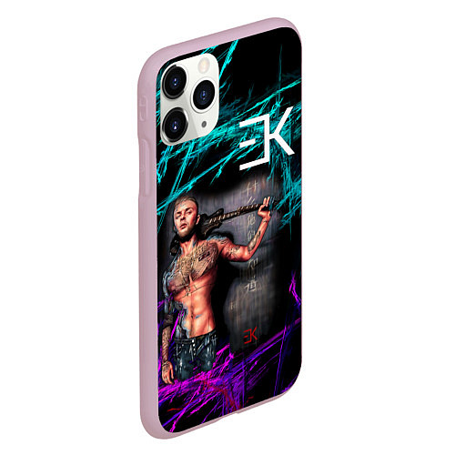 Чехол iPhone 11 Pro матовый Егор Крид / 3D-Розовый – фото 2