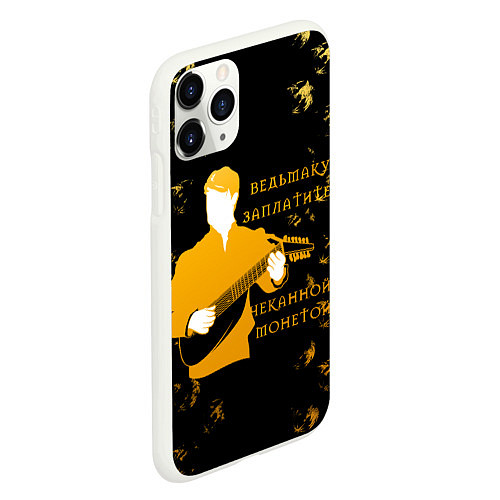 Чехол iPhone 11 Pro матовый Ведьмак Сериал / 3D-Белый – фото 2