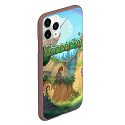 Чехол iPhone 11 Pro матовый Terraria, цвет: 3D-коричневый — фото 2