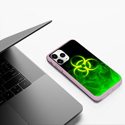 Чехол iPhone 11 Pro матовый BIOHAZARD, цвет: 3D-розовый — фото 2