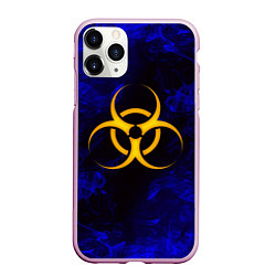 Чехол iPhone 11 Pro матовый BIOHAZARD, цвет: 3D-розовый