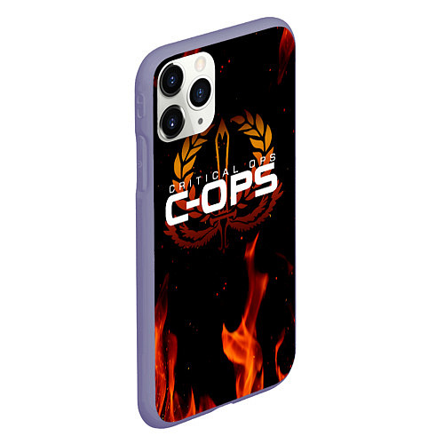 Чехол iPhone 11 Pro матовый CRITICAL OPS C-OPS / 3D-Серый – фото 2