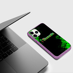 Чехол iPhone 11 Pro матовый Terraria, цвет: 3D-фиолетовый — фото 2