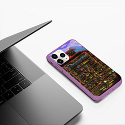 Чехол iPhone 11 Pro матовый TERRARIA, цвет: 3D-фиолетовый — фото 2