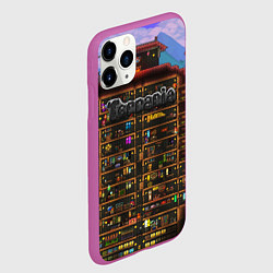 Чехол iPhone 11 Pro матовый TERRARIA, цвет: 3D-фиолетовый — фото 2