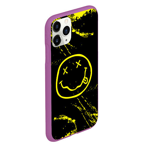 Чехол iPhone 11 Pro матовый NIRVANA / 3D-Фиолетовый – фото 2