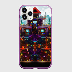Чехол iPhone 11 Pro матовый Terraria, цвет: 3D-фиолетовый