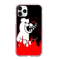 Чехол iPhone 11 Pro матовый MONOKUMA, цвет: 3D-розовый