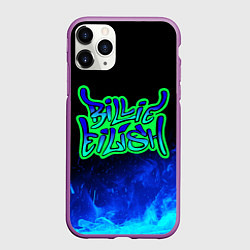 Чехол iPhone 11 Pro матовый Билли Айлиш, цвет: 3D-фиолетовый