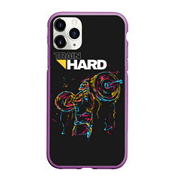 Чехол iPhone 11 Pro матовый Train hard