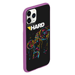 Чехол iPhone 11 Pro матовый Train hard, цвет: 3D-фиолетовый — фото 2