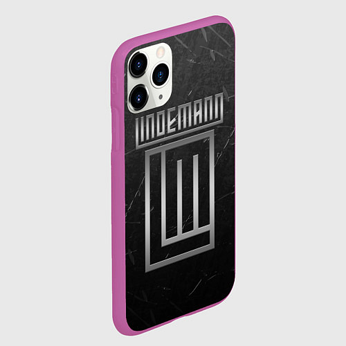 Чехол iPhone 11 Pro матовый LINDEMANN / 3D-Фиолетовый – фото 2