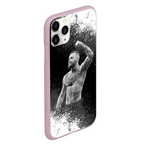 Чехол iPhone 11 Pro матовый Conor McGregor / 3D-Розовый – фото 2