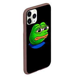Чехол iPhone 11 Pro матовый Frog, цвет: 3D-коричневый — фото 2