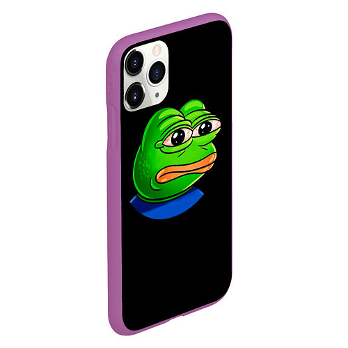 Чехол iPhone 11 Pro матовый Frog / 3D-Фиолетовый – фото 2