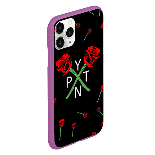 Чехол iPhone 11 Pro матовый Payton Moormeier / 3D-Фиолетовый – фото 2