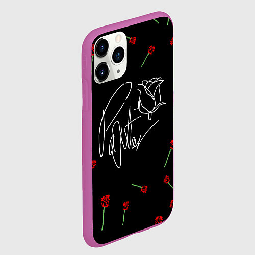 Чехол iPhone 11 Pro матовый Payton Moormeier / 3D-Фиолетовый – фото 2