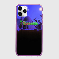 Чехол iPhone 11 Pro матовый TERRARIA, цвет: 3D-фиолетовый