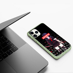 Чехол iPhone 11 Pro матовый SENPAI ANIME, цвет: 3D-салатовый — фото 2