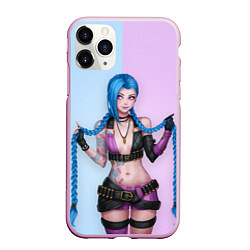 Чехол iPhone 11 Pro матовый League of Legends Jinx