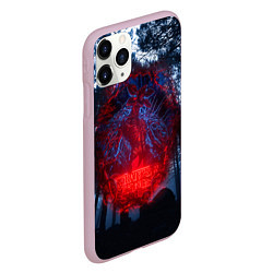 Чехол iPhone 11 Pro матовый Demogorgon Stranger Things, цвет: 3D-розовый — фото 2