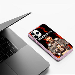 Чехол iPhone 11 Pro матовый CONOR McGREGOR, цвет: 3D-розовый — фото 2