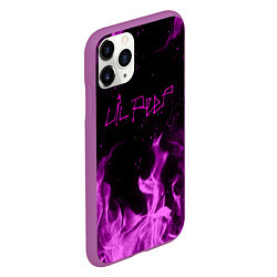 Чехол iPhone 11 Pro матовый LIL PEEP FIRE, цвет: 3D-фиолетовый — фото 2