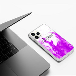 Чехол iPhone 11 Pro матовый LIL PEEP FIRE, цвет: 3D-белый — фото 2