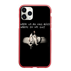 Чехол iPhone 11 Pro матовый Billie Eilish, цвет: 3D-красный