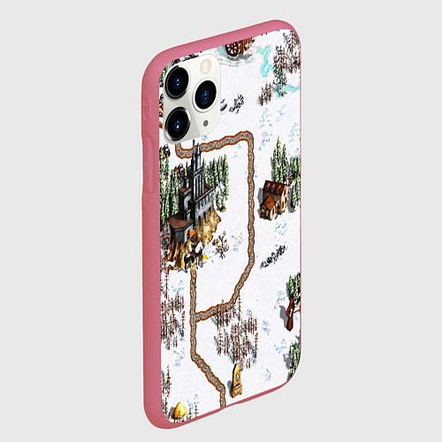 Чехол iPhone 11 Pro матовый Heroes of Might and Magic / 3D-Малиновый – фото 2